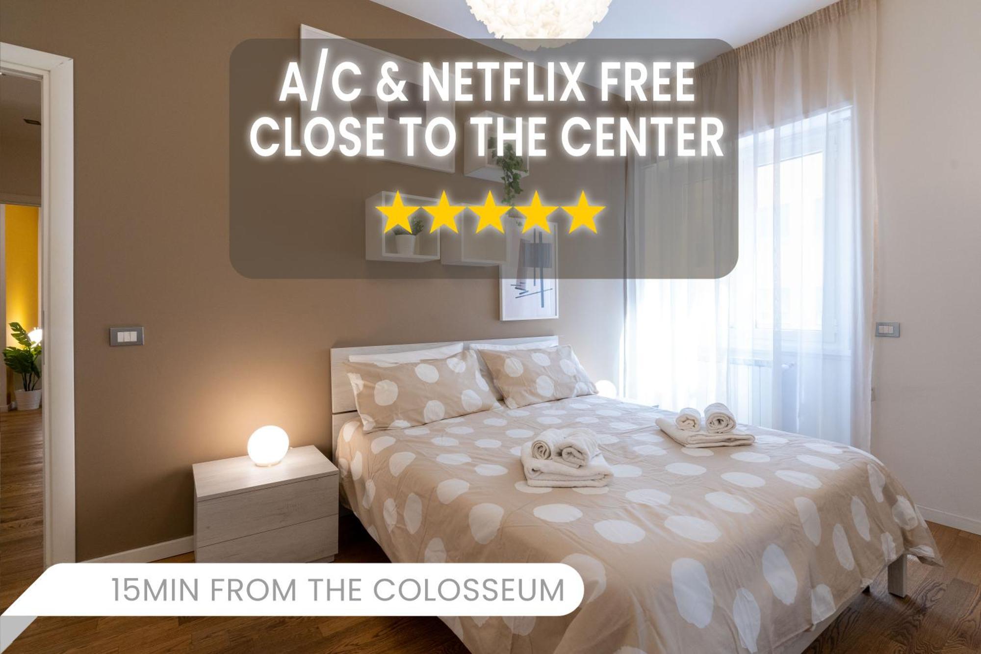 -15Min Dal Colosseo- Aria Condizionata & Netflix Gratis Roma Exterior foto